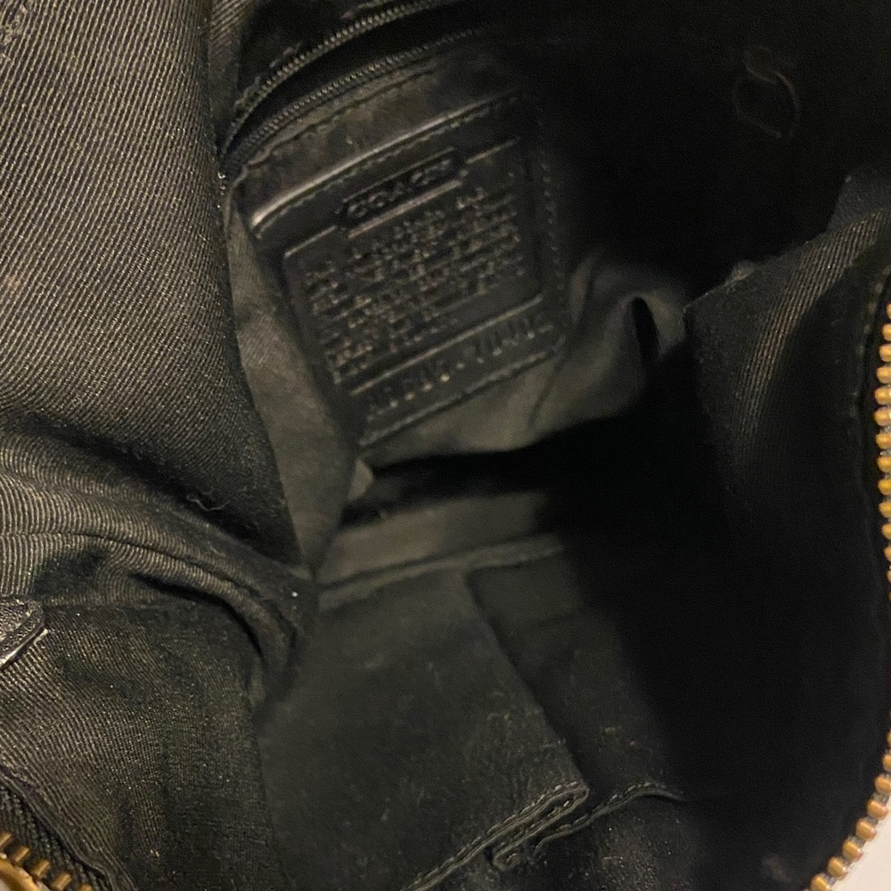 Coach Black signature canvass n Leather Shoulder Bag - Picture 9 of 11